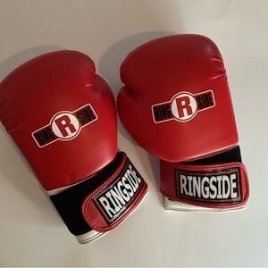 Ringside Red Boxing Gloves 16oz l/xl bg16 good condition sports